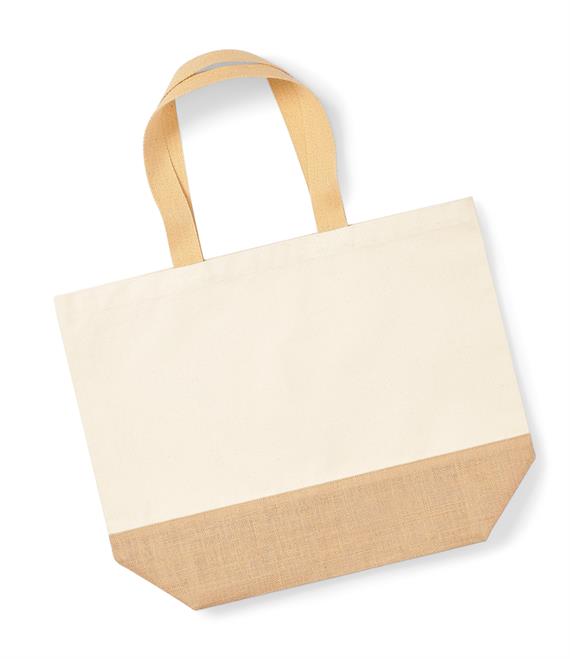 Weston Bay Jute Base Canvas Tote